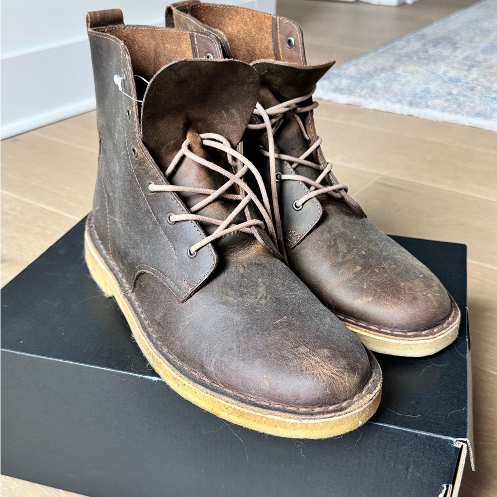 Clarks Dark Brown Chukka Boots